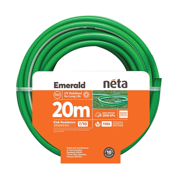 NETA EMERALD GARDEN HOSE 18MM (¾") 20 METRE