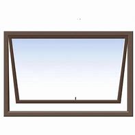 Aluminium Top Hung Bronze Window 900x600
