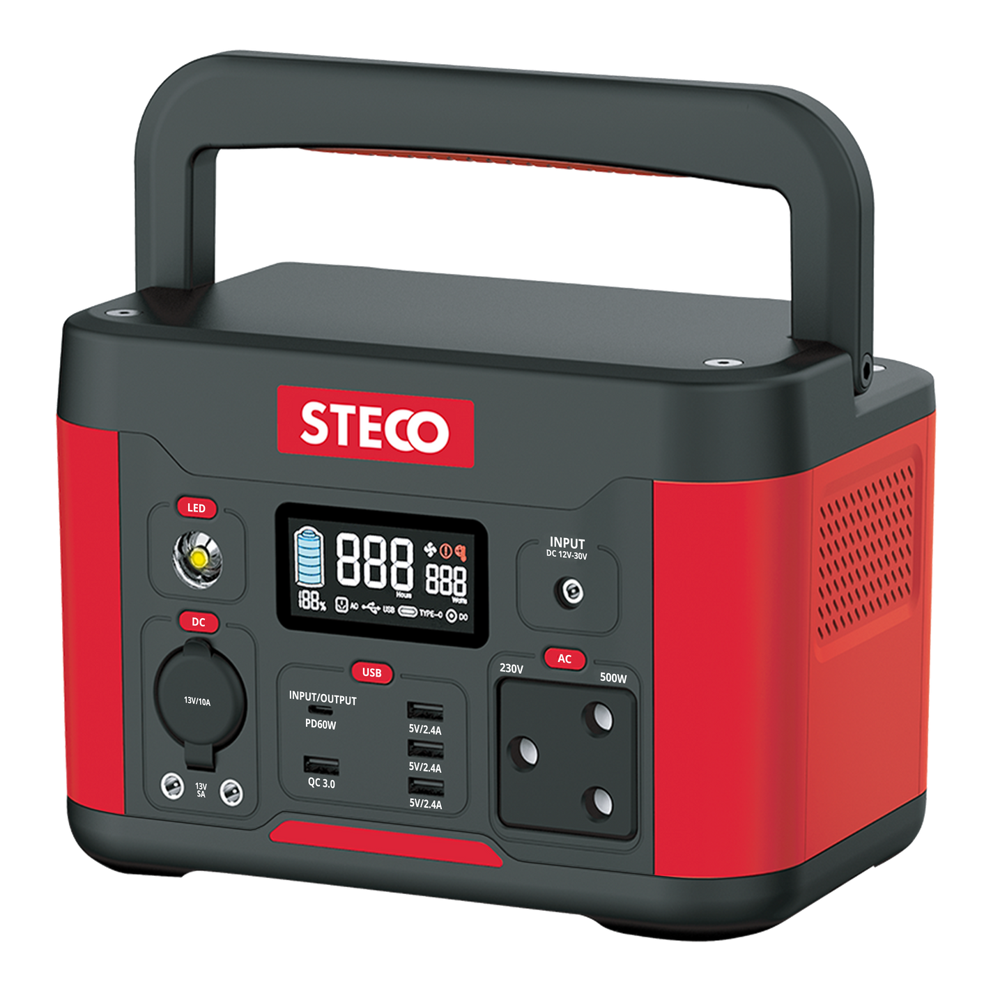 POWER STATION 500W OUTPUT 550WH STOR