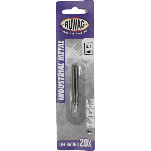 Ruwag 3.3mm Double sided Metal Bit 2 Pc - Al's Hardware