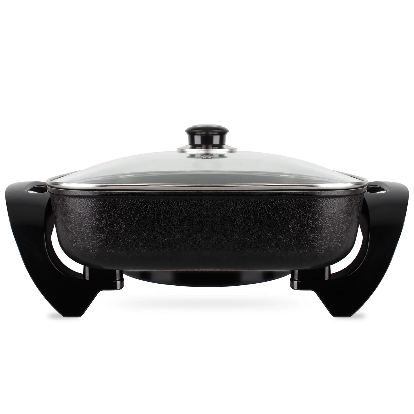 Mellerware Frying Pan Electric With Glassid Aluminium Black