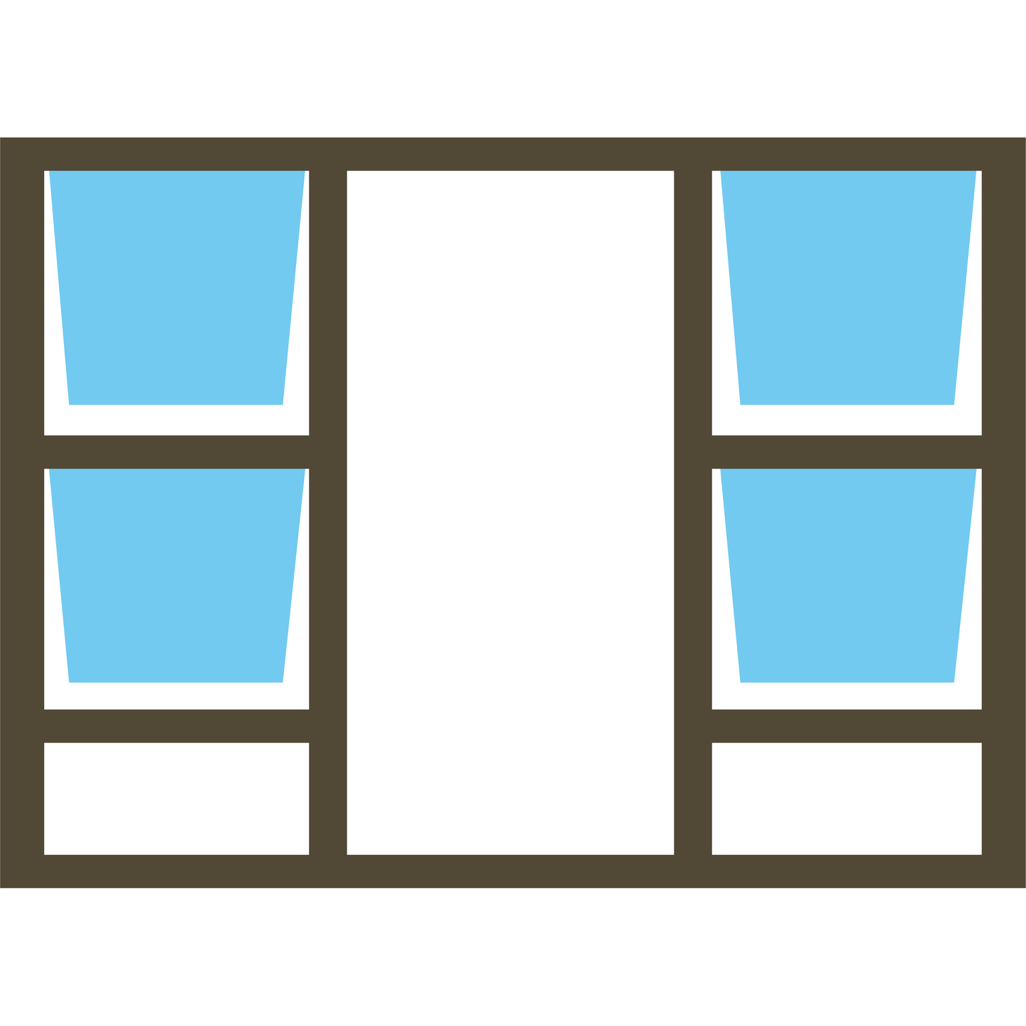 Valuwin Aluminium Top Hung Window P4TT2115 (2100X1500) 4 OPENER - Al's Hardware