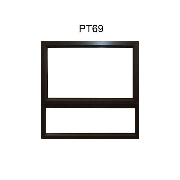 Valuwin Bronze Aluminium Top Hung Window PT69 (600x900) - Al's Hardware