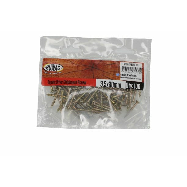 Ruwag 3.5x30mm Clipboard Screws (100) - Al's Hardware
