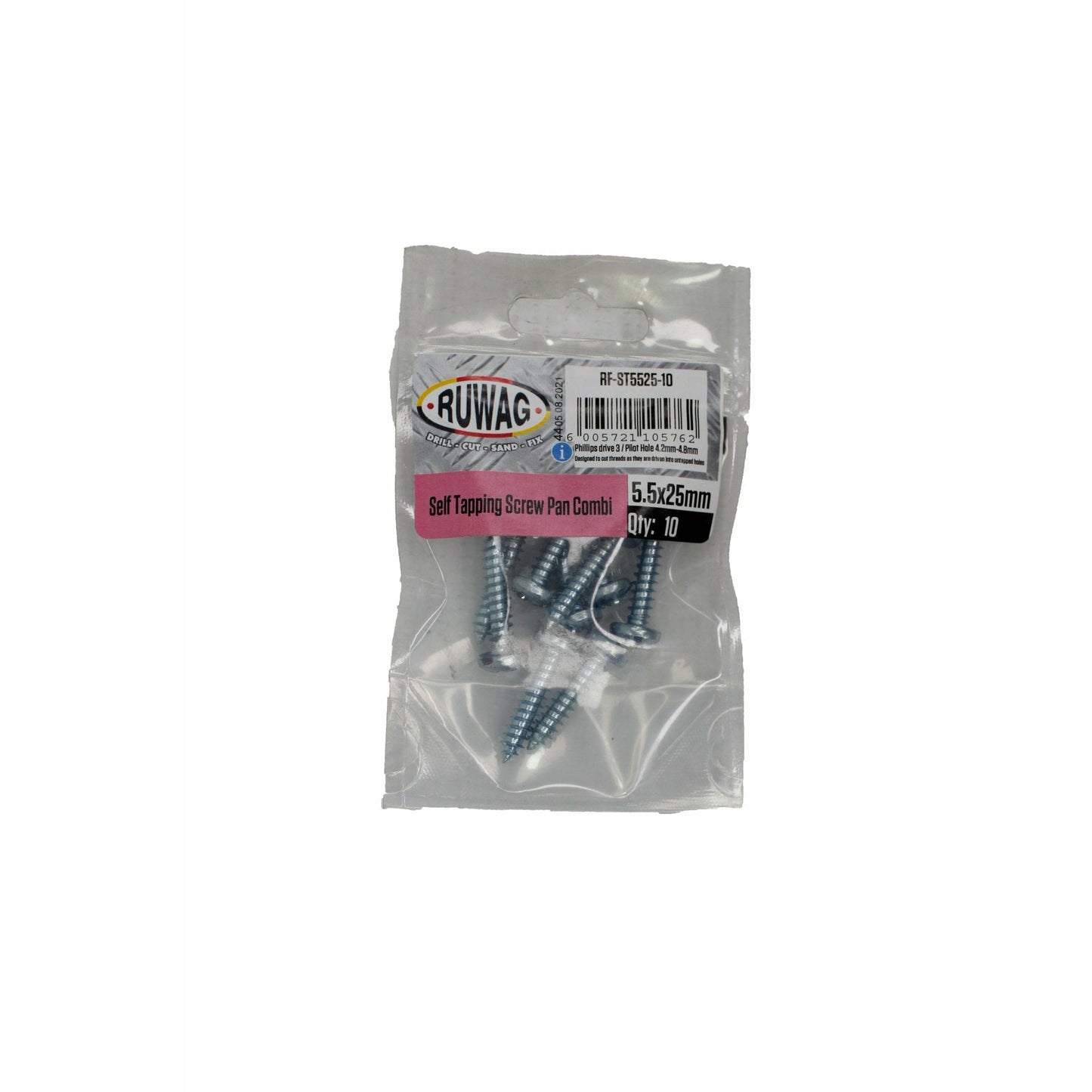 Ruwag 5x25mm Self tapping Screw (10) - Al's Hardware