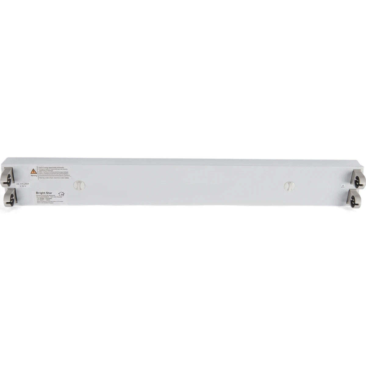 1.2M Aluminium Open rectangular white fluorescent light fixture, suitable for ceiling or wall mounting.