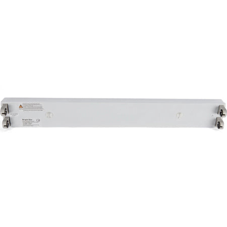 1.2M Aluminium Open rectangular white fluorescent light fixture, suitable for ceiling or wall mounting.