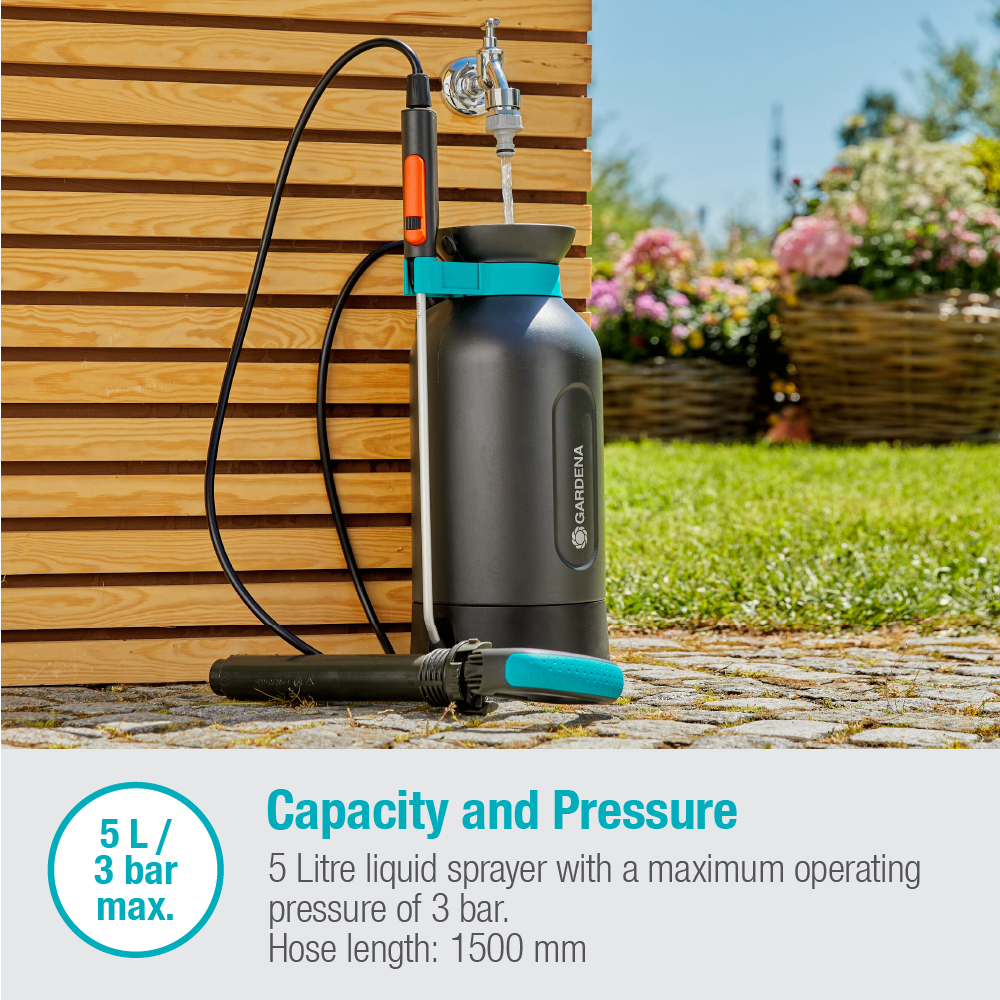 GARDENA Pressure Sprayer 5 Litre Comfort