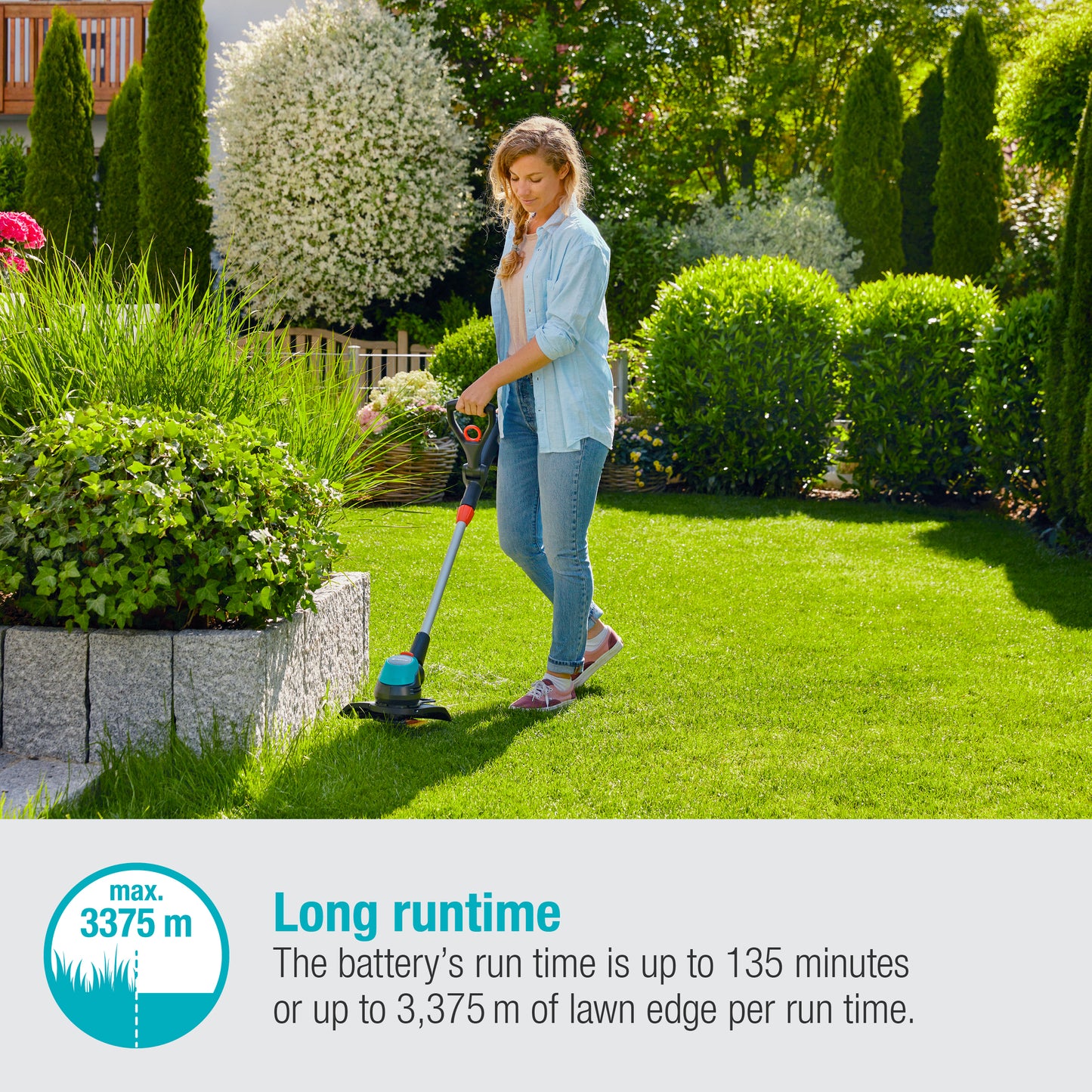 GARDENA Battery Trimmer EasyCut 23/18V P4A SOLO