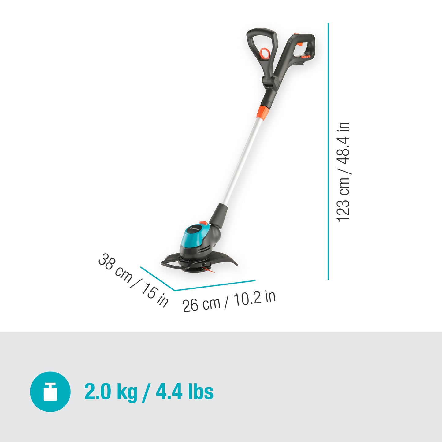 GARDENA Battery Trimmer EasyCut 23/18V P4A SOLO