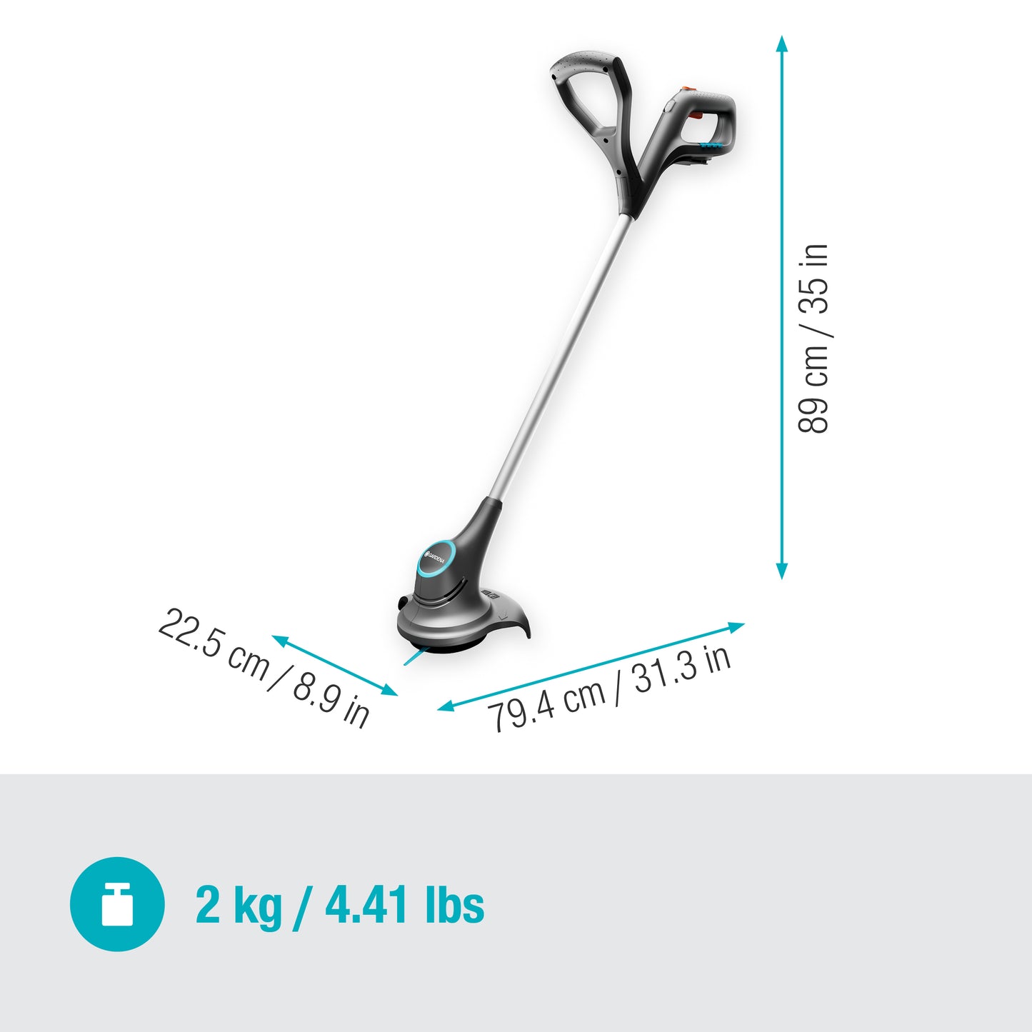 GARDENA Battery Trimmer SmallCut 23/18V P4A SOLO