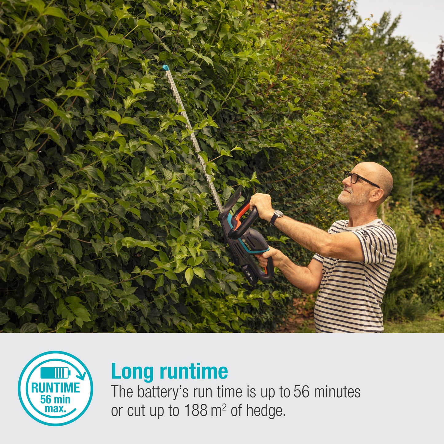 GARDENA Battery Hedge Trimmer Comfort Cut 60/18V P
