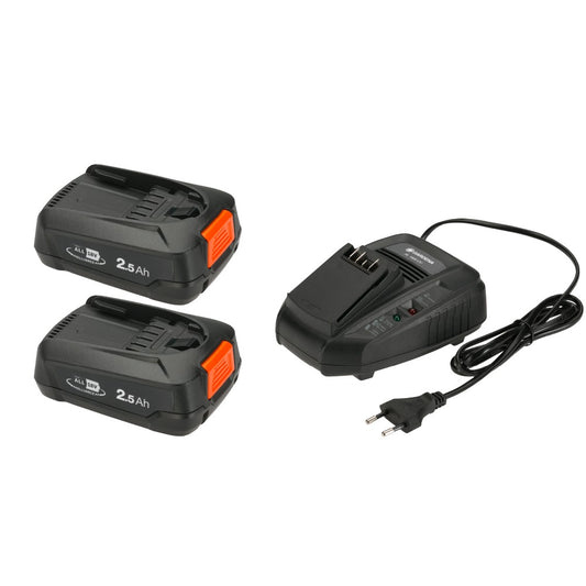 GARDENA Battery Starter Set P4A( 2x2.5Ah battery)