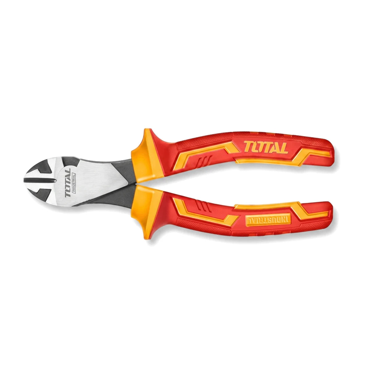 180mm Vde Insulated Heavy Duty Diagonal Cutter with red and yellow handles, featuring the TOTAL brand logo.