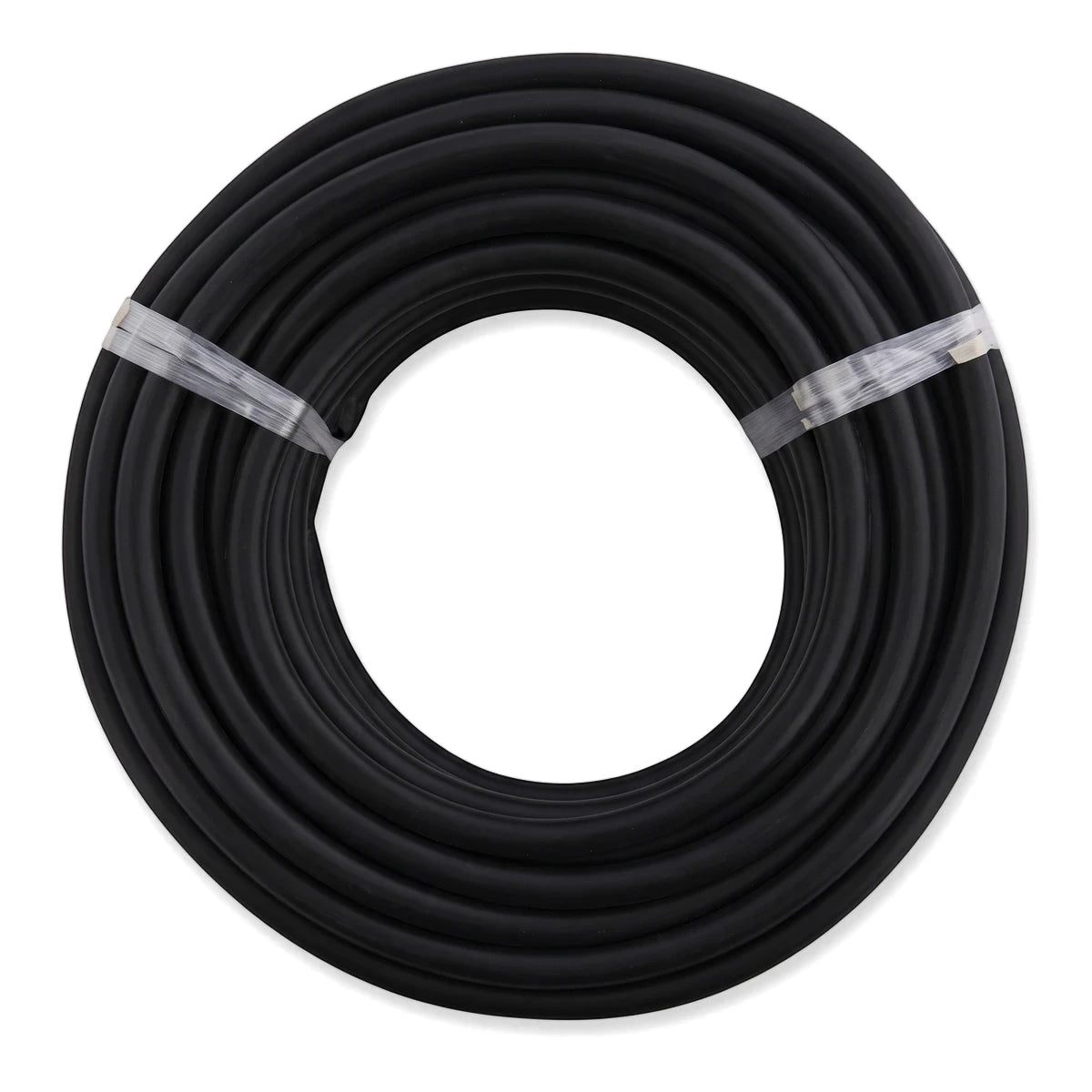 A coiled black 2.5 x 3 Core Cabtyre electrical cable, 20M in length, with smooth texture and visible binding.