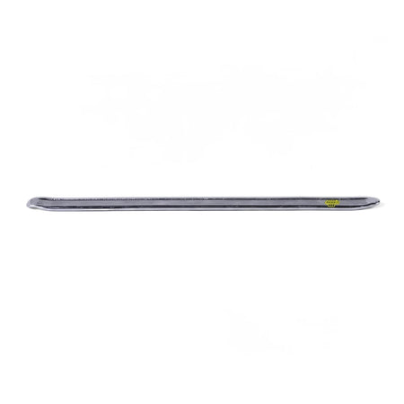 Silver metallic 25X550mm A/Steel Tyre Lever with a slender design, viewed horizontally against a white background.