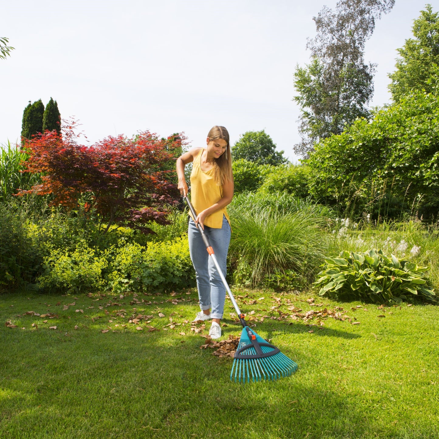 GARDENA combisystem Adjustable Plastic Rake