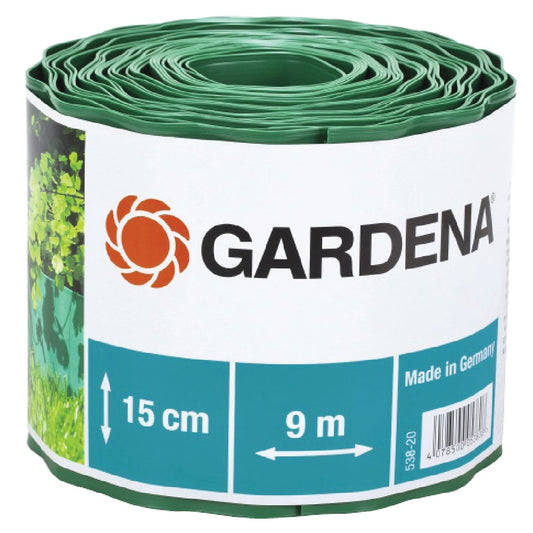 GARDENA  LAWN EDGING GREEN 15CMX9M 538-20