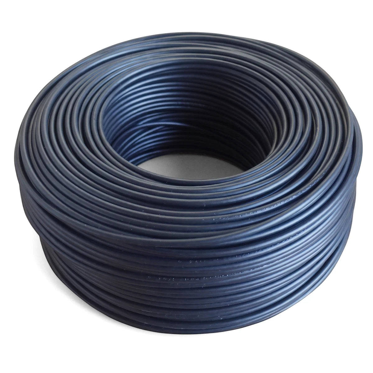 Coiled black 6.00mm GP electrical wire cable, 10 meters, used for various electrical wiring applications.