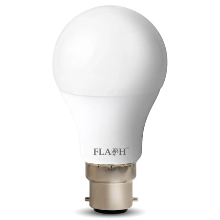 6W B22 LED bulb with frosted white dome, energy-efficient lighting for standard B22 light fixtures.