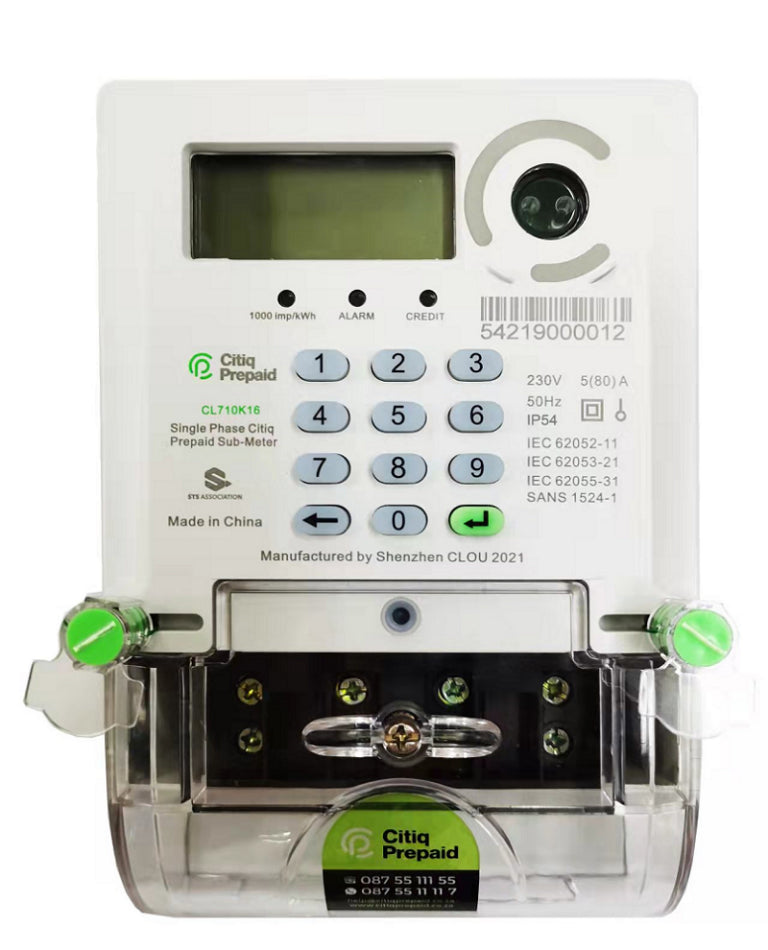CITIQ PREPAID ELEC METER SINGLE PHASE CL710K16