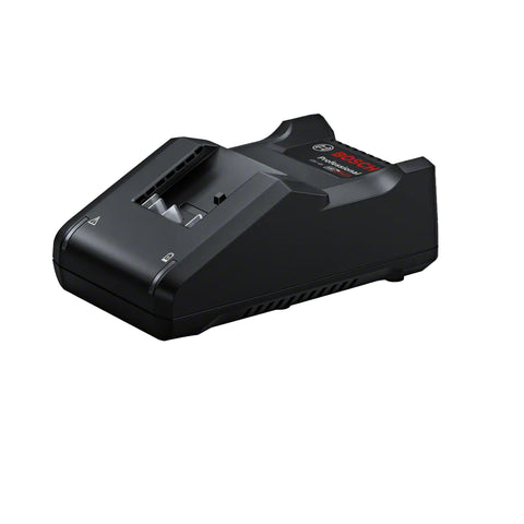 bosch professional eighteen volt battery charger with a single bay and vented base