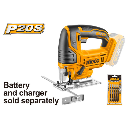 INGCO Cordless Lithium-Ion Jig Saw (20V)
