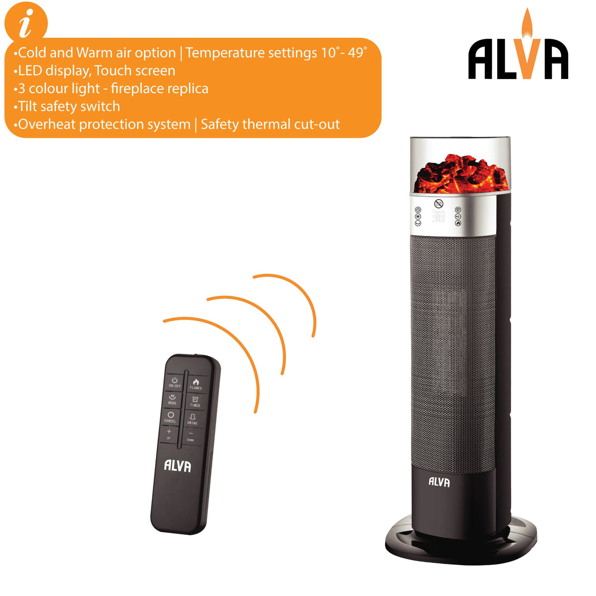 Alva Electric Mini Tower Heater