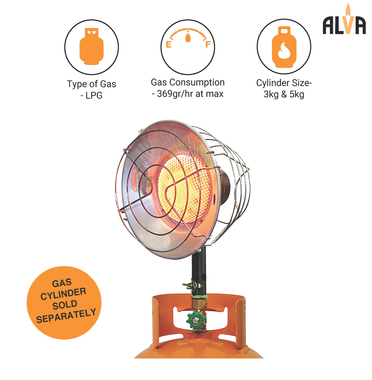Alva Cylinder Top Heater