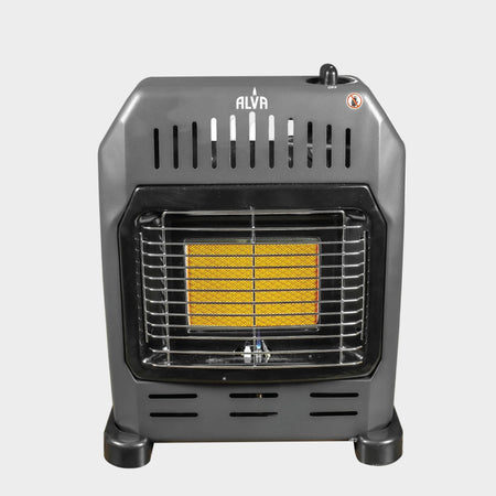 Alva Single Panel Gas Heater - Black