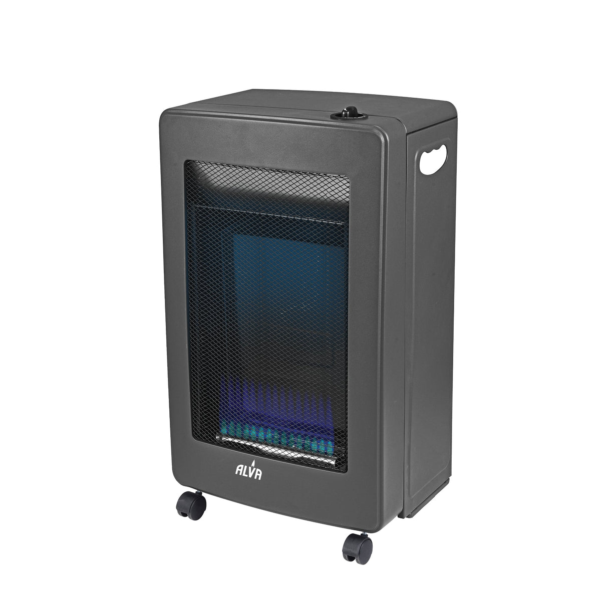 Alva Blue Flame Gas Heater - Black