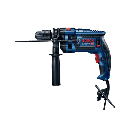 bosch gsb sixteen re impact drill with side handle and power cord