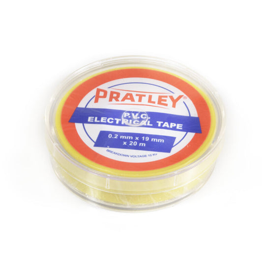 Pratley Yellow Electrical PVC Ins Tape