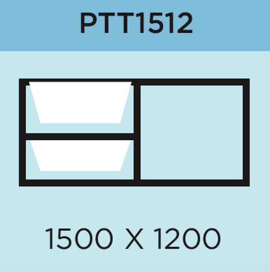 Aluminium Bronze Top Hung Window 4 Opener ( 1500 x 1200 )