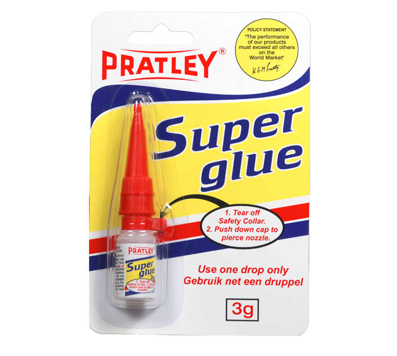 Pratley Superglue 3g (Bubble Packs)