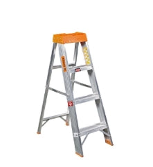 Badger 4 Step Aluminium Heavy Duty Double-Sided A Frame Ladder