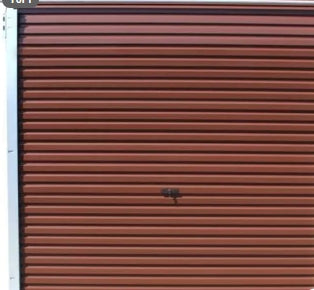 Garage Door Brown Zinc Alume Series 255