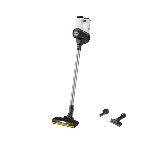 Karcher cordless stick vacuum with metal wand and floor head with two attachments