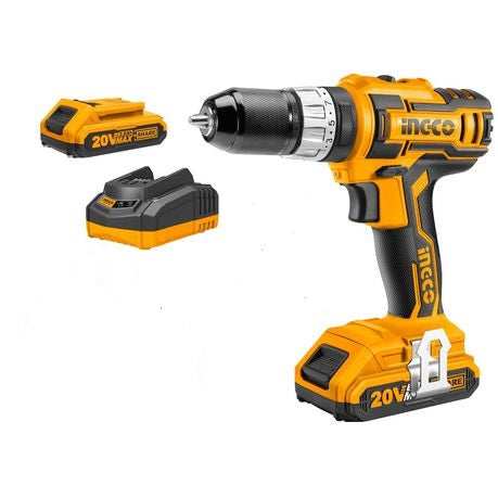 INGCO 20V PS+ C/L DRILL 45NM IMP KIT
