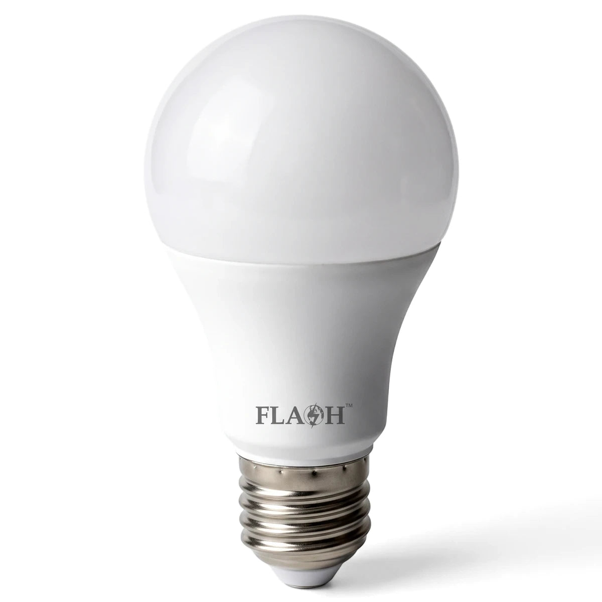 A60 6W LED bulb, white finish with E27 base, energy-saving lighting suitable for home and office use.