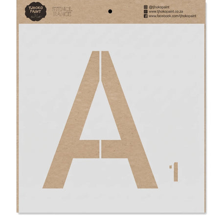 Kraft paper Alphabet "A" (22150-10) paint stencil for DIY crafting and home decor projects.