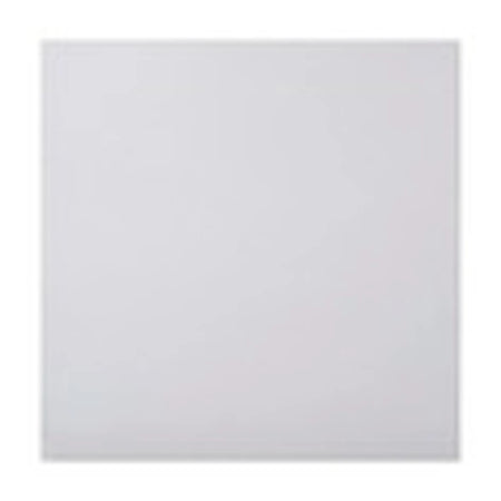 Close-up of an Arctic White ceramic tile, smooth and square, filling the entire frame.