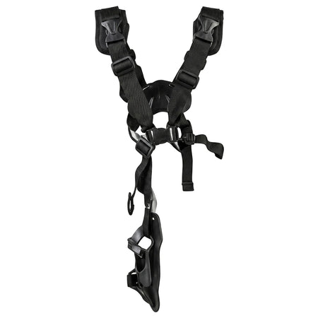 Close-up of a Basic Mtd Brush Cutter Harness, showing the central Y-shaped strap system and connecting hardware.