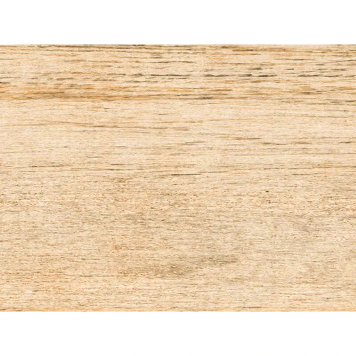 Close-up of light brown birch sesame wood grain tile, featuring a smooth, natural horizontal texture.