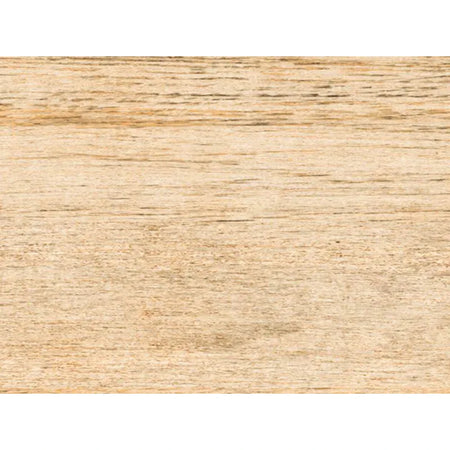 Close-up of light brown birch sesame wood grain tile, featuring a smooth, natural horizontal texture.