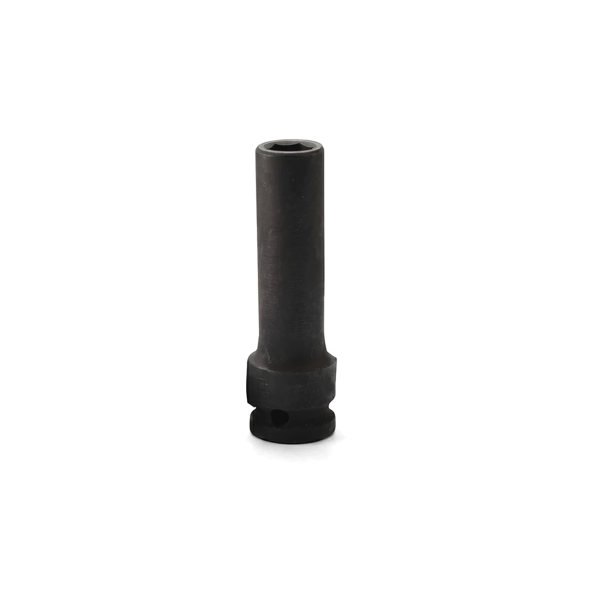 Black 1/2-inch drive 6-point deep hex impact socket, 26mm, for automotive and heavy-duty applications.