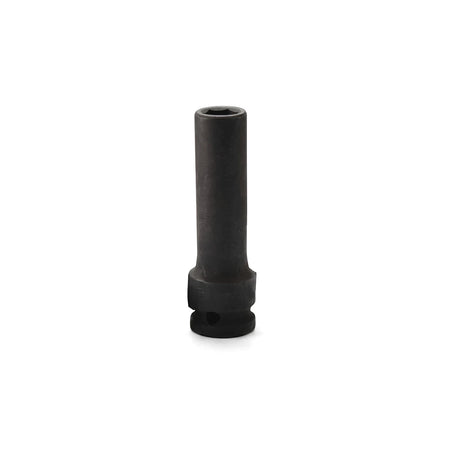 Black 1/2-inch drive 6-point deep hex impact socket, 26mm, for automotive and heavy-duty applications.