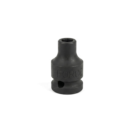 Black 1/2-Inch Drive 6-Point Deep Hex Socket, 27mm, a durable tool for automotive and industrial applications.