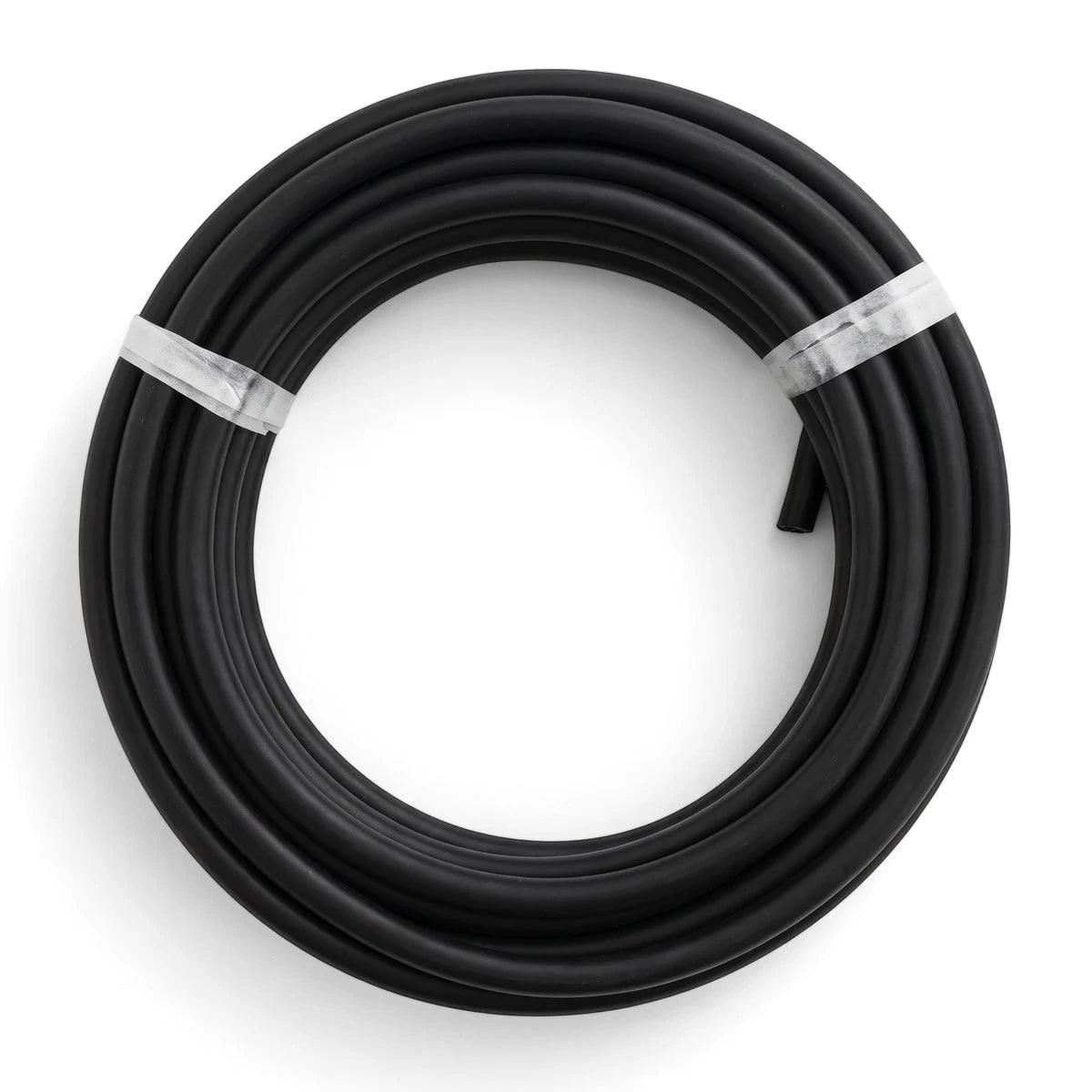 Black 2.5mm X 2 + Earth Surf Rnd electrical wire, 10 meters in length, neatly coiled and tied for storage.