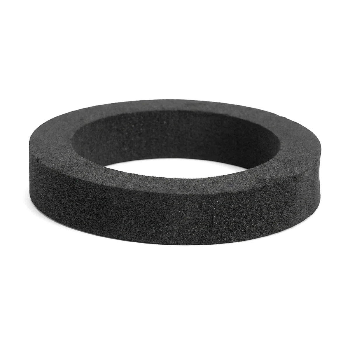Black foam ring, circular, 105mm x 75mm x 20mm, designed for use with a close coupled toilet.